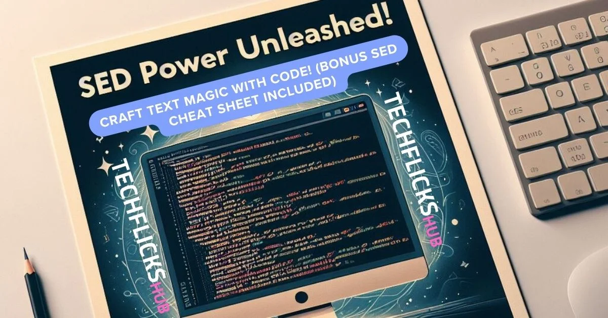 Sed Power Unleashed: Craft Text Magic with Code! (Bonus Sed Cheat Sheet Included)